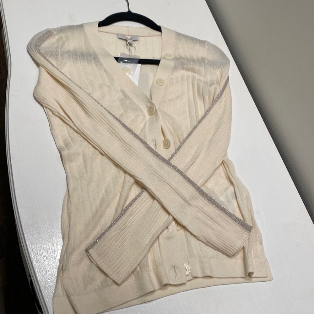JOIE NWT size small cream cardigan